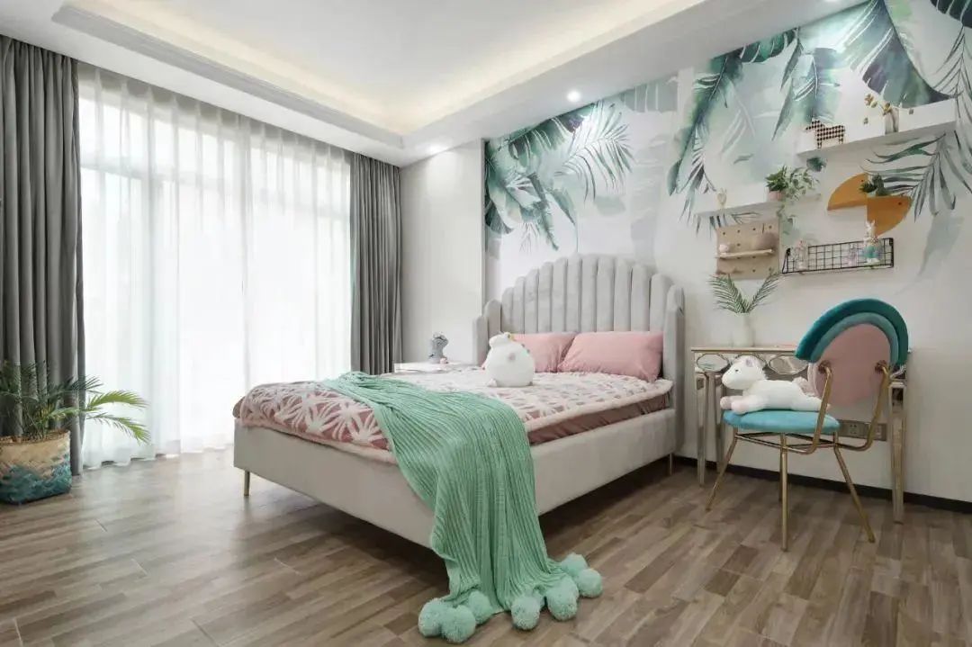 墻壁紙電視背景_手繪墻素材圖片電視背景北歐風格_電視背景墻的圖大全